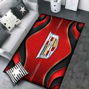 Cadillac Rug Carpet For Home Decor, Gift For Cadillac Lovers CAR189032125561 - Red