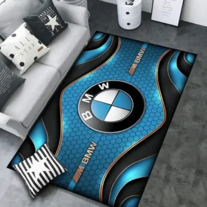 BMW M Rug Carpet For Home Decor, Gift For BMW M Lovers CAR189032125563 - Blue