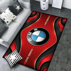 BMW M Rug Carpet For Home Decor, Gift For BMW M Lovers CAR189032125563 - Red