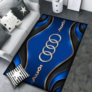 Audi Rug Carpet For Home Decor, Gift For Audi Lovers CAR189032125564 - Blue
