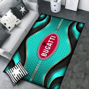 Bugatti Rug Carpet For Home Decor, Gift For Bugatti Lovers CAR189032125565 - Cyan