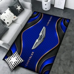 Chrysler Rug Carpet For Home Decor, Gift For Chrysler Lovers CAR189032125566 - Blue