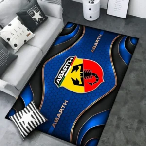 Abarth Rug Carpet For Home Decor, Gift For Abarth Lovers CAR189032125568 - Blue