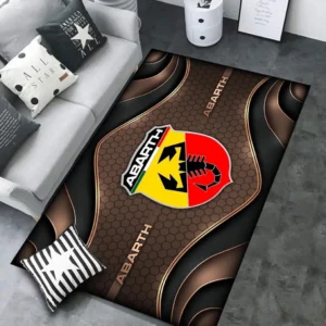 Abarth Rug Carpet For Home Decor, Gift For Abarth Lovers CAR189032125568 - Brown