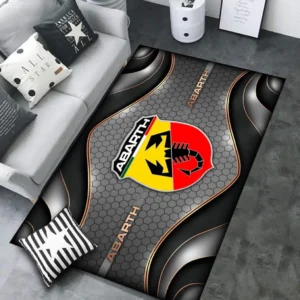 Abarth Rug Carpet For Home Decor, Gift For Abarth Lovers CAR189032125568 - Gray