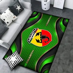 Abarth Rug Carpet For Home Decor, Gift For Abarth Lovers CAR189032125568 - Green