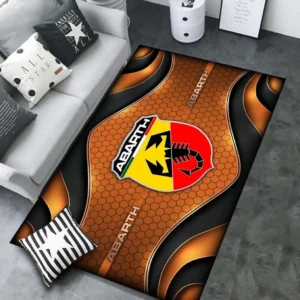 Abarth Rug Carpet For Home Decor, Gift For Abarth Lovers CAR189032125568 - Orange