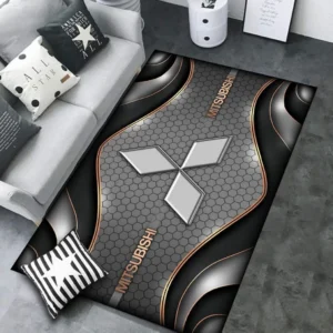 Mitsubishi Rug Carpet For Home Decor, Gift For Mitsubishi Lovers CAR189032125570 - Gray