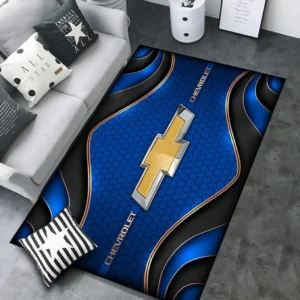 Chevrolet Rug Carpet For Home Decor, Gift For Chevrolet Lovers CAR189032125571 - Blue