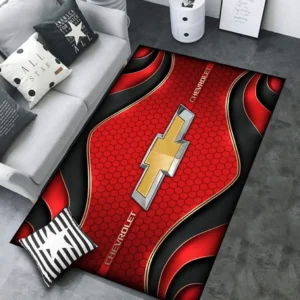 Chevrolet Rug Carpet For Home Decor, Gift For Chevrolet Lovers CAR189032125571 - Red