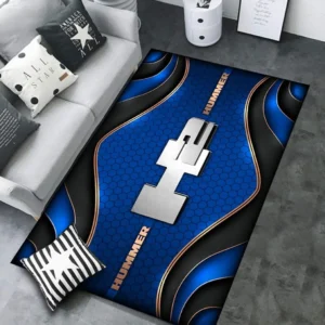 Hummer H2 Rug Carpet For Home Decor, Gift For Hummer H2 Lovers CAR189032125572 - Blue