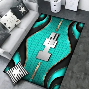 Hummer H2 Rug Carpet For Home Decor, Gift For Hummer H2 Lovers CAR189032125572 - Cyan