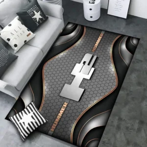 Hummer H2 Rug Carpet For Home Decor, Gift For Hummer H2 Lovers CAR189032125572 - Gray