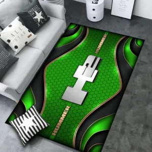 Hummer H2 Rug Carpet For Home Decor, Gift For Hummer H2 Lovers CAR189032125572 - Green