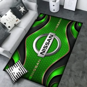 Nissan Rug Carpet For Home Decor, Gift For Nissan Lovers CAR189032125573 - Green