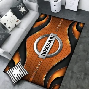 Nissan Rug Carpet For Home Decor, Gift For Nissan Lovers CAR189032125573 - Orange