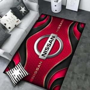 Nissan Rug Carpet For Home Decor, Gift For Nissan Lovers CAR189032125573 - Red