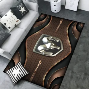 Dodge Rug Carpet For Home Decor, Gift For Dodge Lovers CAR189032125576 - Brown