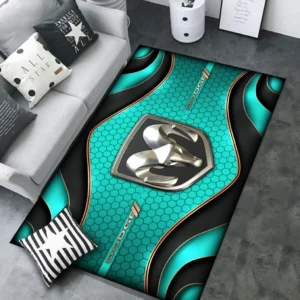 Dodge Rug Carpet For Home Decor, Gift For Dodge Lovers CAR189032125576 - Cyan