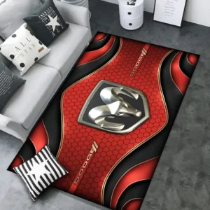 Dodge Rug Carpet For Home Decor, Gift For Dodge Lovers CAR189032125576 - Red