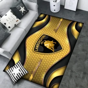Lamborghini Rug Carpet For Home Decor, Gift For Lamborghini Lovers CAR189032125577 - Yellow