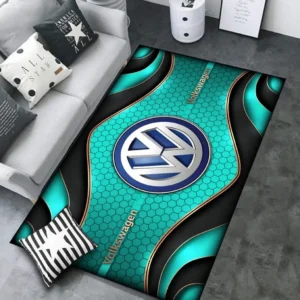 Volkswagen Rug Carpet For Home Decor, Gift For Volkswagen Lovers CAR189032125579 - Cyan