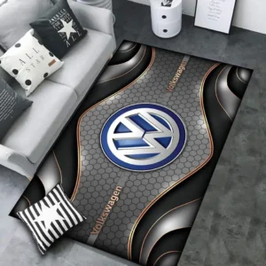 Volkswagen Rug Carpet For Home Decor, Gift For Volkswagen Lovers CAR189032125579 - Gray
