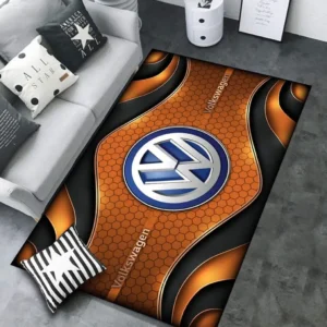 Volkswagen Rug Carpet For Home Decor, Gift For Volkswagen Lovers CAR189032125579 - Orange