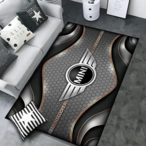 Mini cooper Rug Carpet For Home Decor, Gift For Mini cooper Lovers CAR189032125582 - Gray