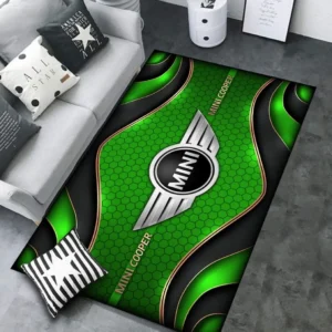 Mini cooper Rug Carpet For Home Decor, Gift For Mini cooper Lovers CAR189032125582 - Green
