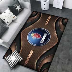 Saab Rug Carpet For Home Decor, Gift For Saab Lovers CAR189032125583 - Brown