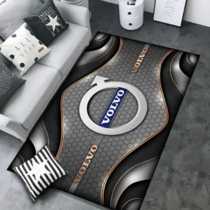 Volvo Rug Carpet For Home Decor, Gift For Volvo Lovers CAR189032125584 - Gray