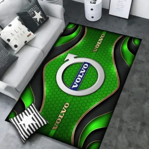 Volvo Rug Carpet For Home Decor, Gift For Volvo Lovers CAR189032125584 - Green