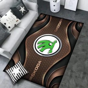 Skoda Rug Carpet For Home Decor, Gift For Skoda Lovers CAR189032125585 - Brown
