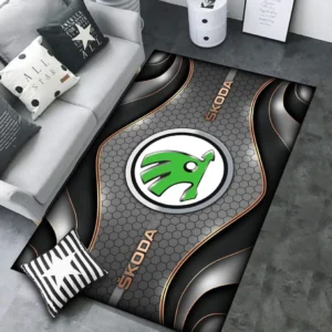 Skoda Rug Carpet For Home Decor, Gift For Skoda Lovers CAR189032125585 - Gray