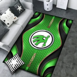 Skoda Rug Carpet For Home Decor, Gift For Skoda Lovers CAR189032125585 - Green