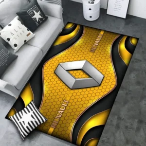 Renault Rug Carpet For Home Decor, Gift For Renault Lovers CAR189032125592 - Yellow