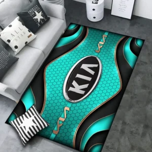 Kia Rug Carpet For Home Decor, Gift For Kia Lovers CAR189032125594 - Cyan