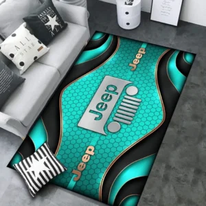 Jeep Rug Carpet For Home Decor, Gift For Jeep Lovers CAR189032125598 - Cyan