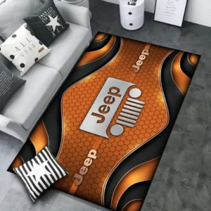 Jeep Rug Carpet For Home Decor, Gift For Jeep Lovers CAR189032125598 - Orange