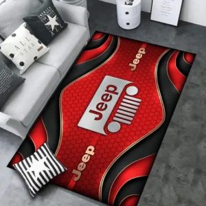 Jeep Rug Carpet For Home Decor, Gift For Jeep Lovers CAR189032125598 - Red