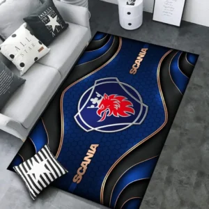 Scania Rug Carpet For Home Decor, Gift For Scania Lovers CAR189032125600 - Blue