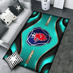 Scania Rug Carpet For Home Decor, Gift For Scania Lovers CAR189032125600 - Cyan
