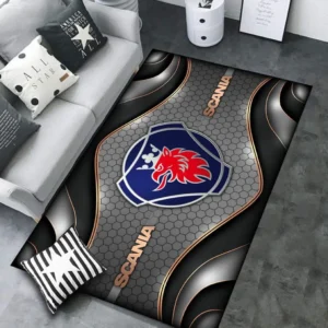 Scania Rug Carpet For Home Decor, Gift For Scania Lovers CAR189032125600 - Gray