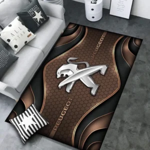 Peugeot Rug Carpet For Home Decor, Gift For Peugeot Lovers CAR189032125601 - Brown
