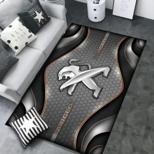 Peugeot Rug Carpet For Home Decor, Gift For Peugeot Lovers CAR189032125601 - Gray
