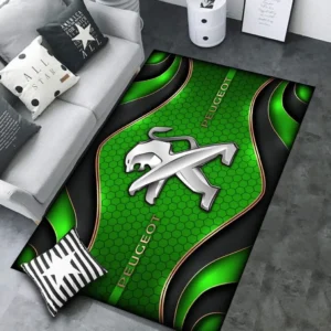 Peugeot Rug Carpet For Home Decor, Gift For Peugeot Lovers CAR189032125601 - Green