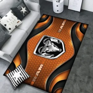 Ram truck Rug Carpet For Home Decor, Gift For Ram truck Lovers CAR189032125603 - Orange