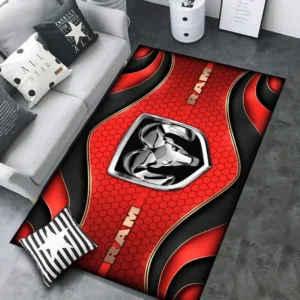 Ram truck Rug Carpet For Home Decor, Gift For Ram truck Lovers CAR189032125603 - Red