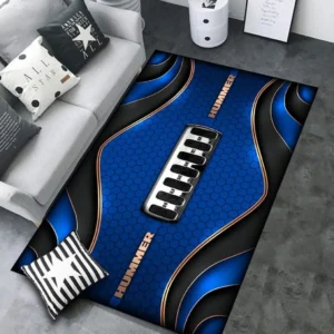 Hummer Rug Carpet For Home Decor, Gift For Hummer Lovers CAR189032125604 - Blue